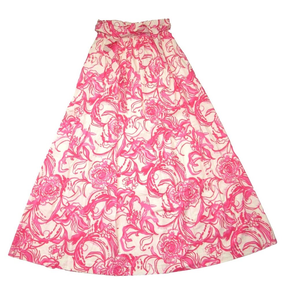 Lilly Pulitzer Pink Floral Maxi Skirt - Picture 2 of 6